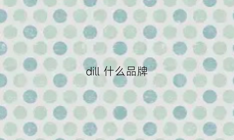 dill什么品牌(diller是什么品牌)